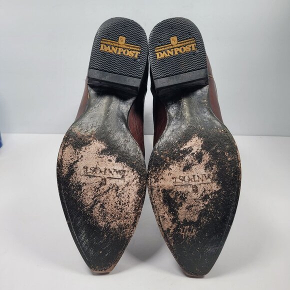 Dan Post Men's Brown Black Western Cowboy Boots DP2565 US Size 13D - Picture 10 of 11